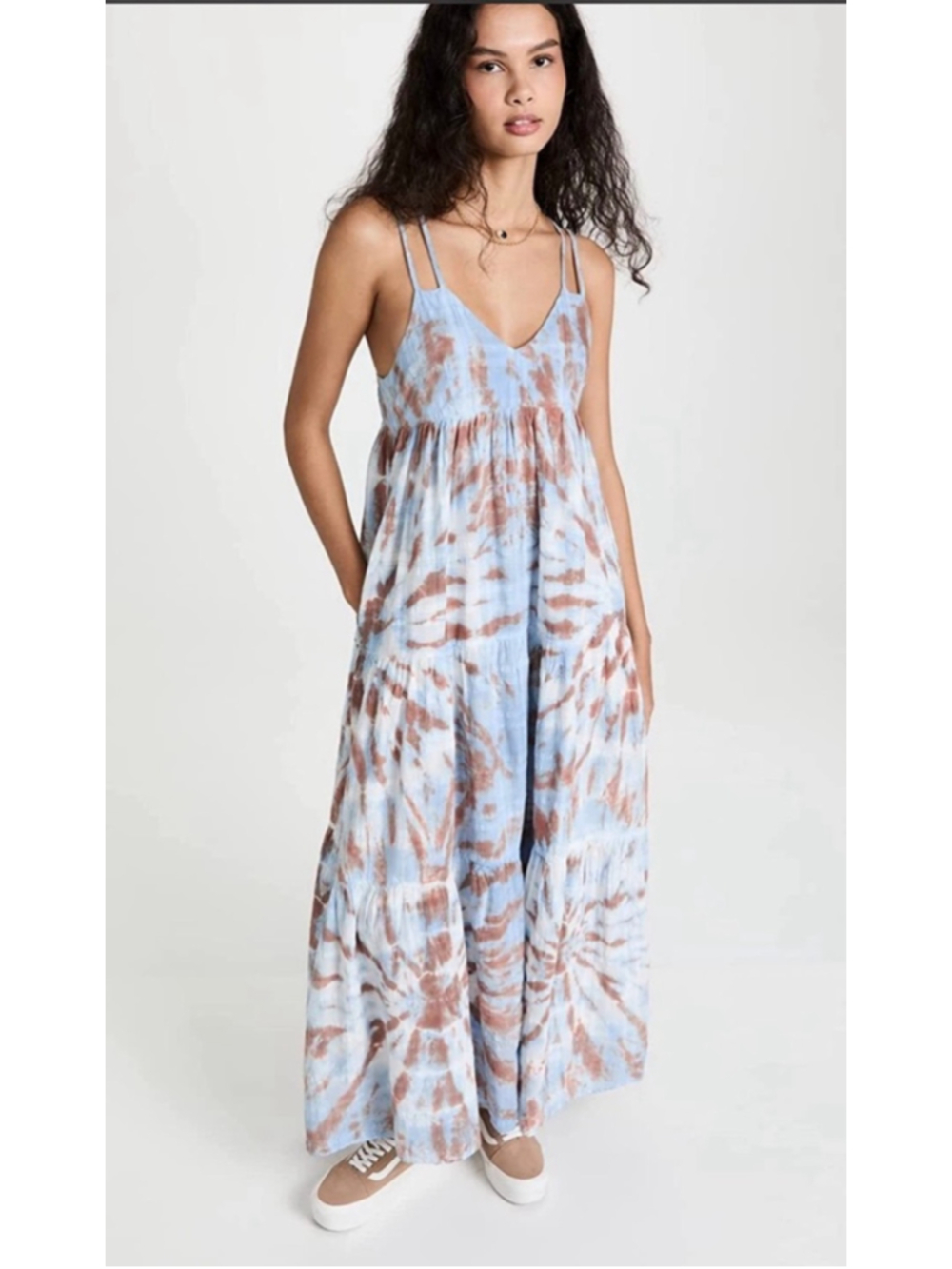 Young Fabulous & Broke YFB Patio Tie Dye Dress Size Small Bohemian Beach Travel